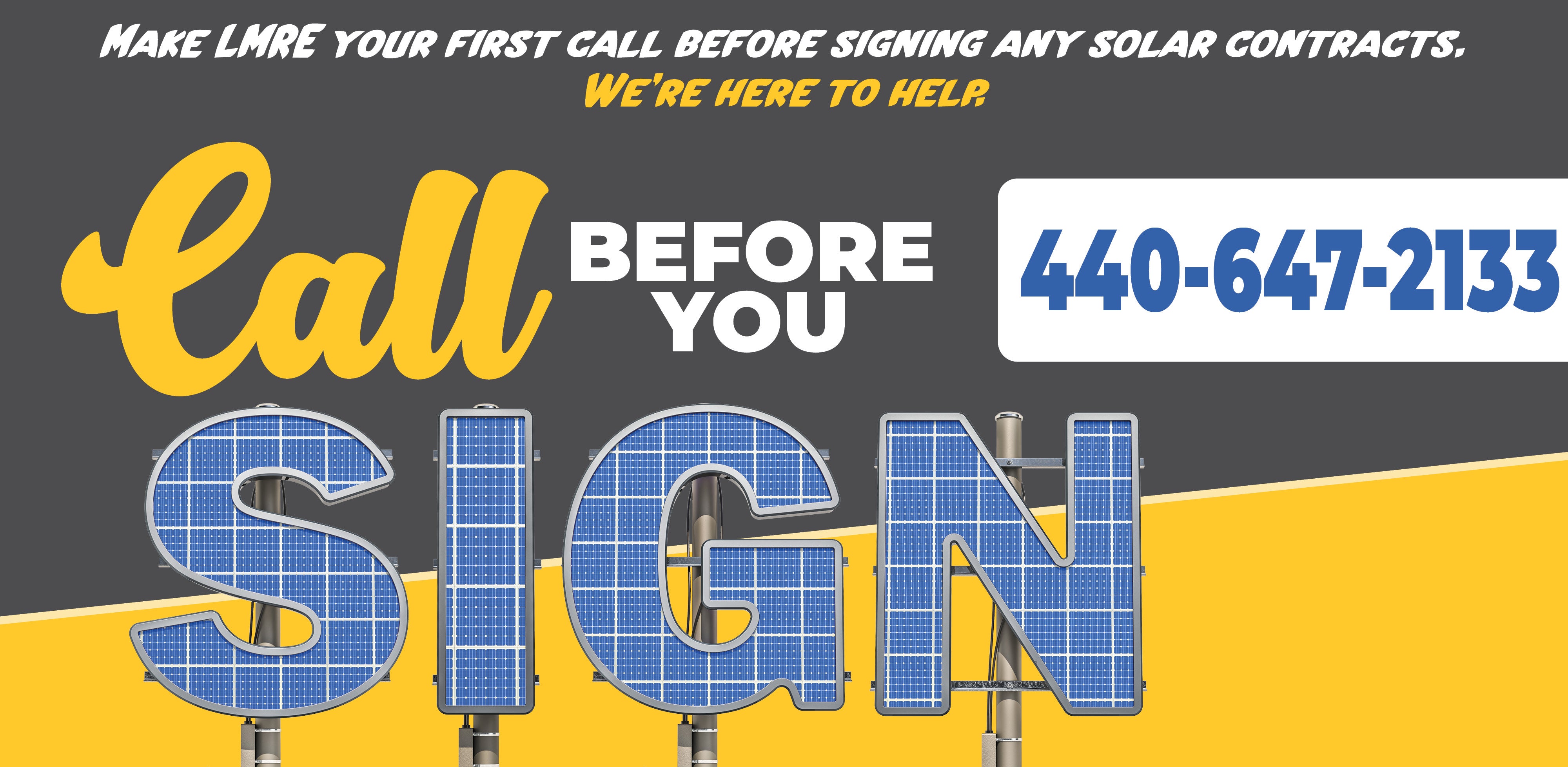 Call Before You Sign