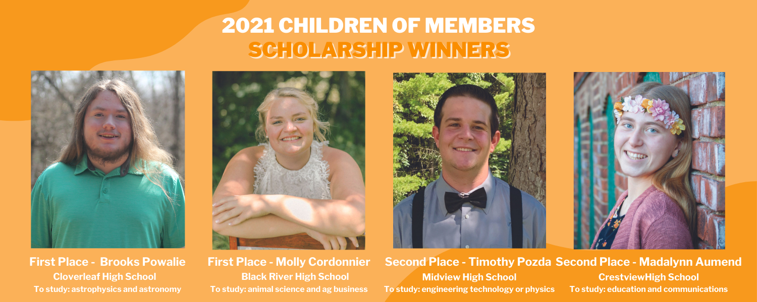 2021 Children Of Members Scholarship Winners